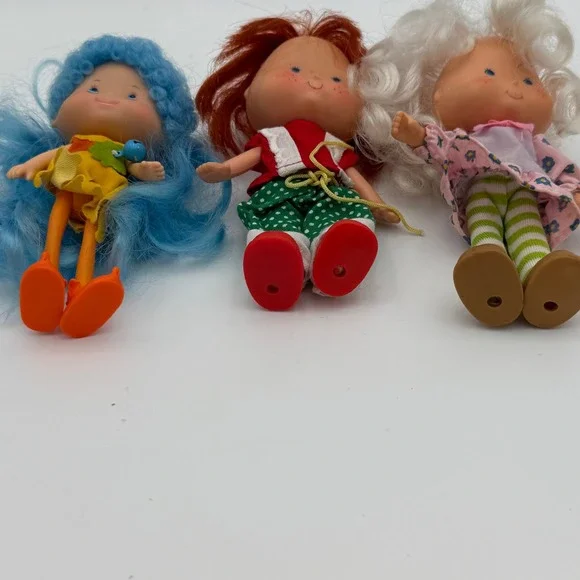 Vintage Strawberry Shortcake Doll 11pc Kenner 1980s Huckleberry Pie Blueberry - Picture 4 of 10